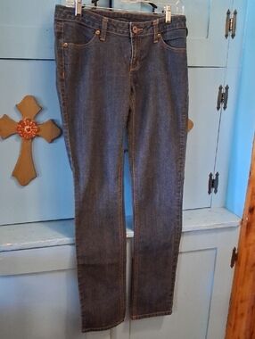 City Streets Women’s Skinny Jeans in Dark Blue Denim